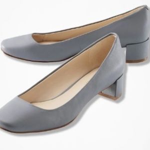Nine West® "Olencia" Grey Leather Heel Pumps 8W